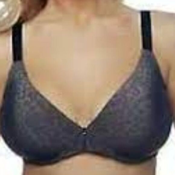 44D BARELY BREEZIES Full Coverage T Shirt Bra No Wire Casual Feminine Adjustable - Picture 1 of 10